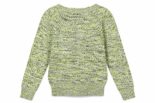Front view of Atmosphere women’s yellow jumper, size UK 12