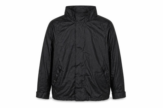 Front view of Outdoor Fun boys’ black jacket, size 8-9, years