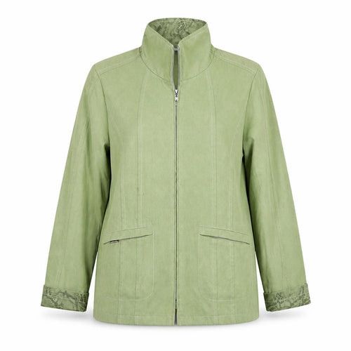 Fashion Style Womens Green Houndstooth  Jacket  Size 10