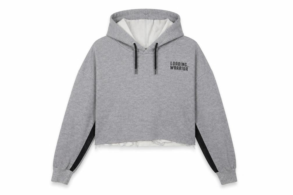 Bershka Womens Grey   Pullover Hoodie Size S  - cropped