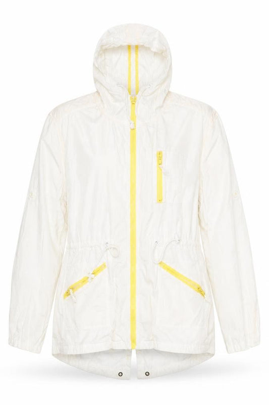 Front view of South Collection women’s white jacket, size UK 14