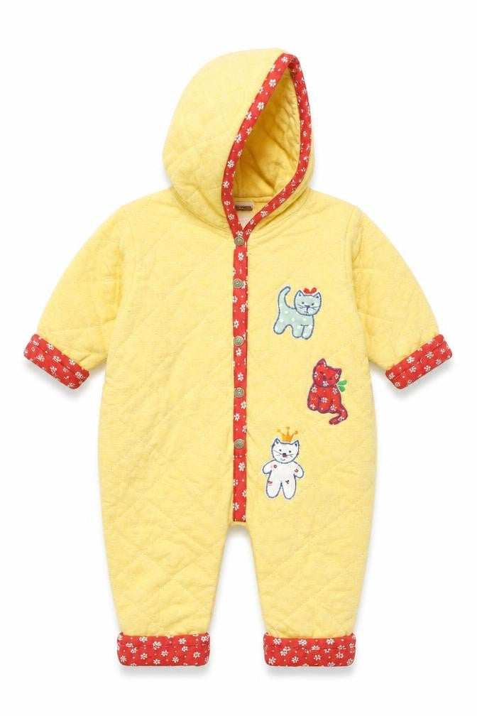 BABYBAY Boys Yellow Animal Print  Jacket  Size 3-6 Months