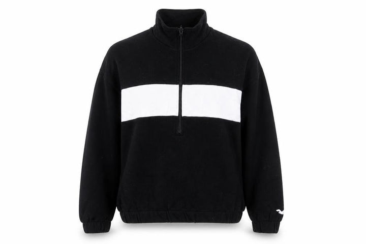 Hollister Womens Black Striped  Pullover Sweatshirt Size M