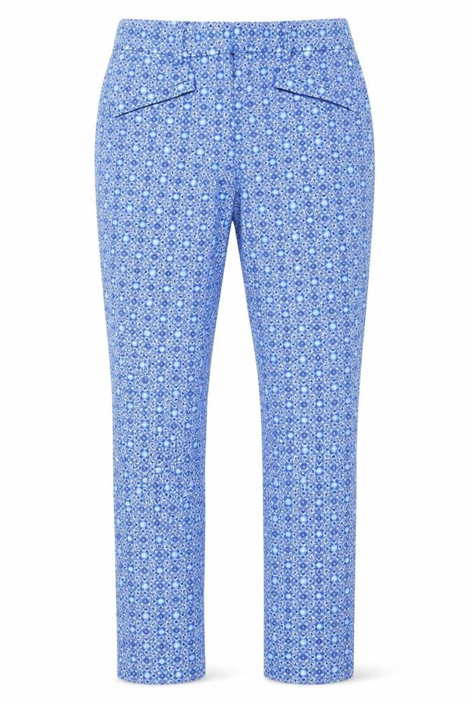 Gap Womens Blue Floral  Trousers  Size 4 L22 in