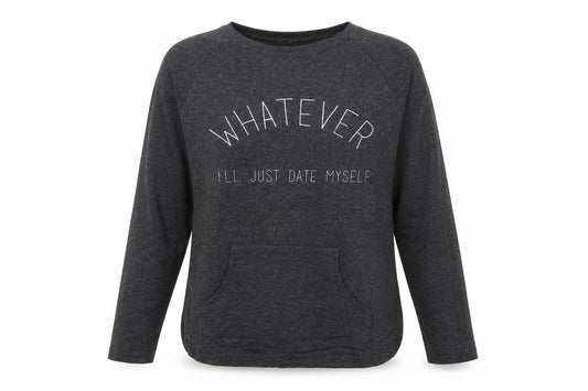 Front view of Select women’s grey jumper, size UK 12