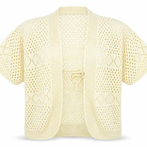 gazelle Womens Ivory   Shrug Jumper Size S