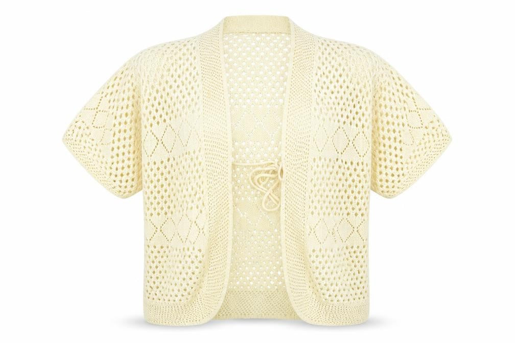 gazelle Womens Ivory   Shrug Jumper Size S