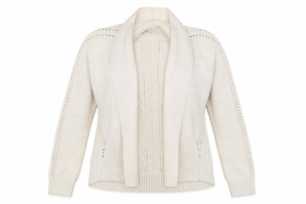 Marks & Spencer Womens Beige  Knit Cardigan Jumper Size 8