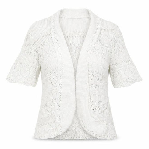 Bina Womens White   Cardigan Jumper Size 10