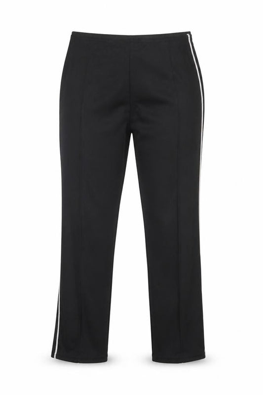 Front view of Innocence women’s black trousers, size UK 12, 24-inch leg