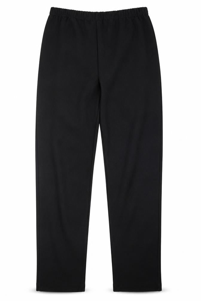 Front view of Factory women’s black trousers, size XL, 32-inch leg