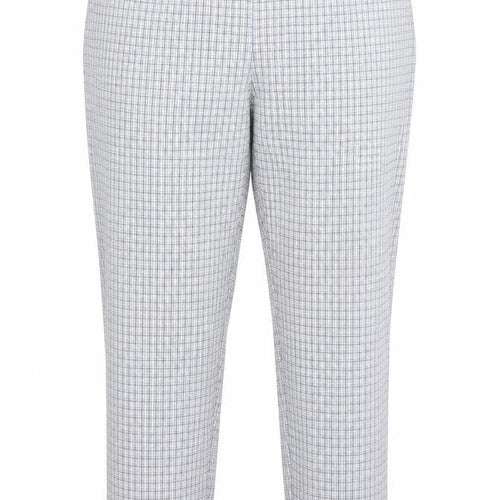 Sarah Hamilton Womens Blue Check  Trousers  Size 18 L26 in