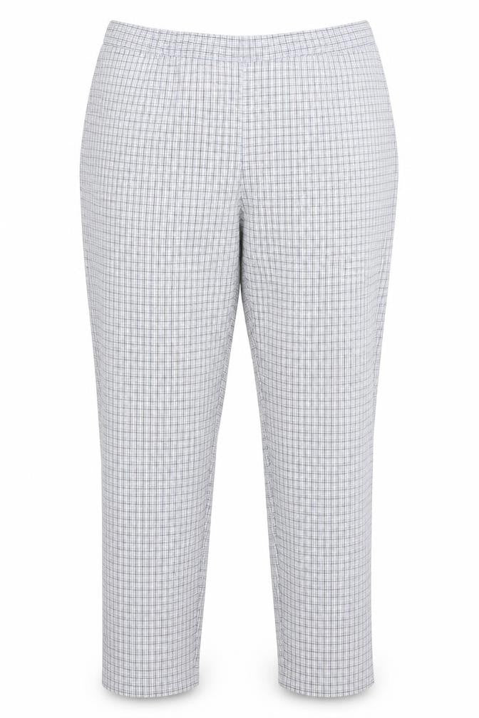 Sarah Hamilton Womens Blue Check  Trousers  Size 18 L26 in