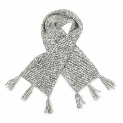 Preworn Girls Grey  Knit Rectangle Scarf Scarves & Wraps One Size