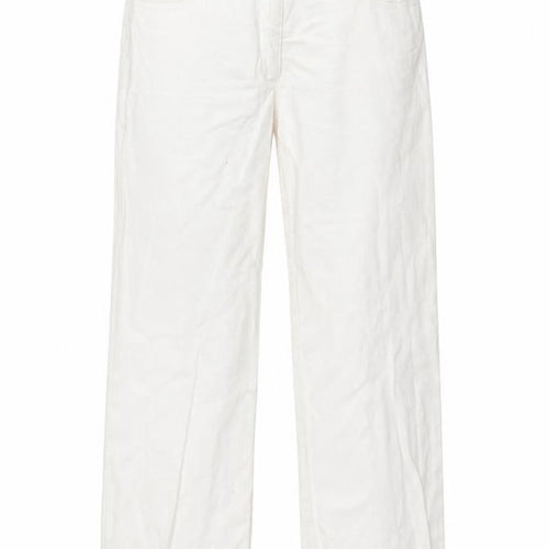 Marks and Spencer Womens White  Denim Straight Jeans Size 30 in L26 in