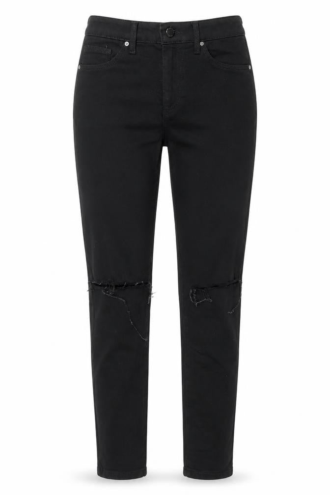 Topshop Womens Black  Denim Skinny Jeans Size 28 in L30 in