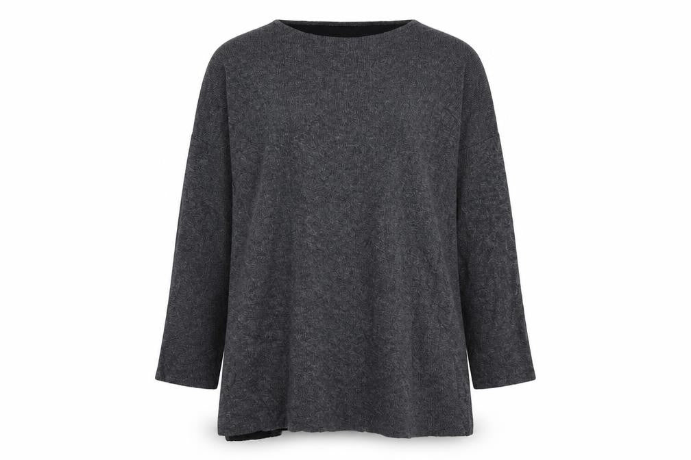 Front view of Zara women’s grey jumper, size M