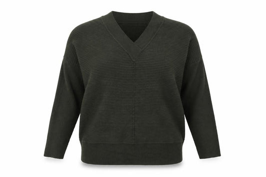 Front view of F&F women’s gold jumper, size UK 14