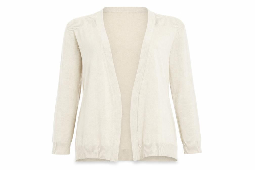M&S Womens Beige   Cardigan Jumper Size 12