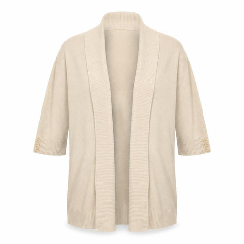 Isle Womens Beige   Cardigan Jumper Size M