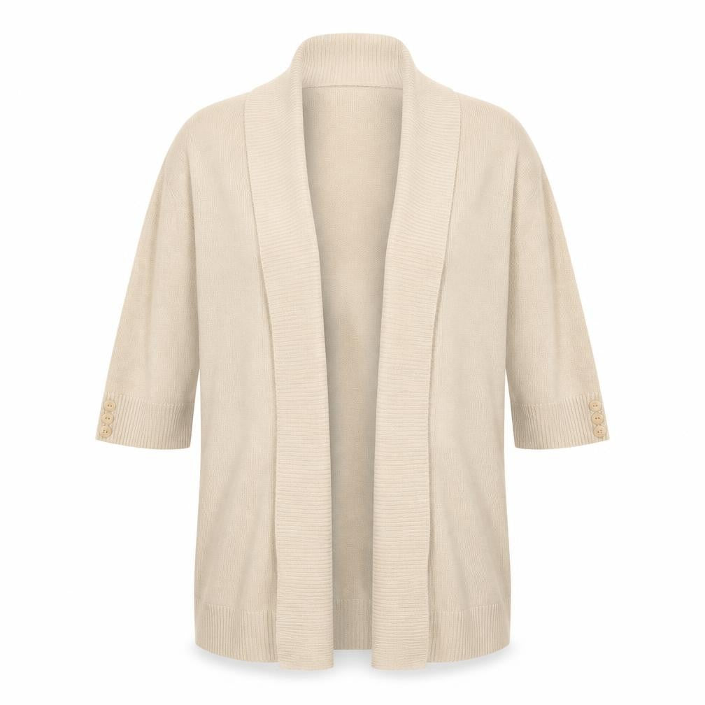 Isle Womens Beige   Cardigan Jumper Size M
