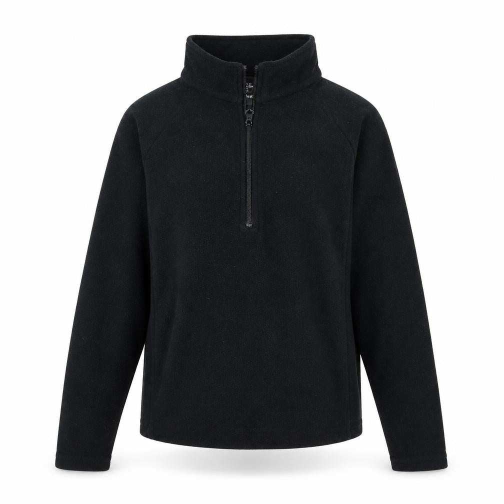 Front view of Trekmates women’s black fleece jumper, size XS