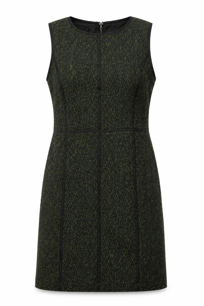 Front view of Cherry Couture women’s green sheath, size M