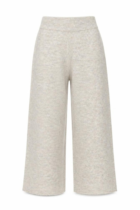 Front view of Laetitia Mem women’s beige trousers, size UK 24, in, 29-inch leg