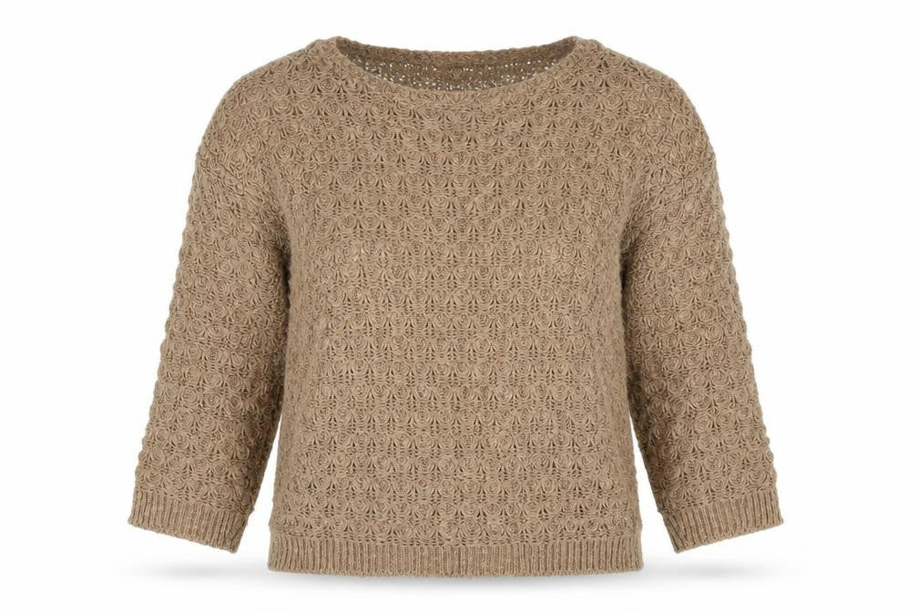 Front view of OPUS women’s brown jumper, size S