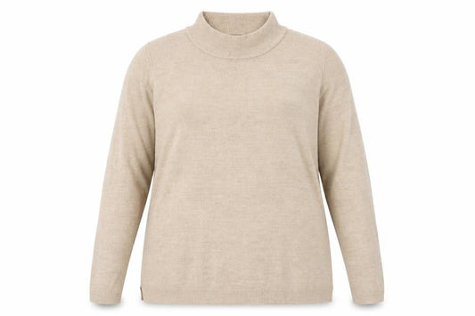 Front view of Papaya women’s brown jumper, size UK 16