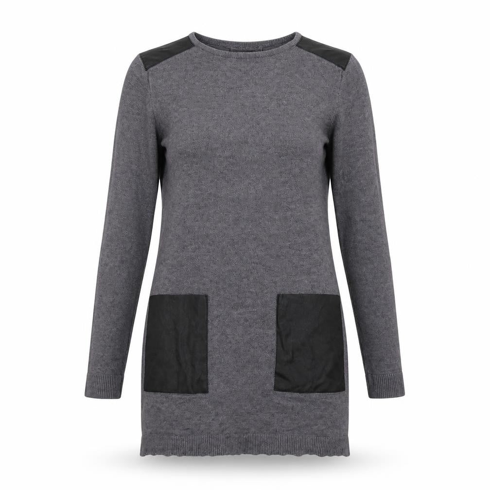 Primark Womens Grey   Jumper Dress  Size 2XS