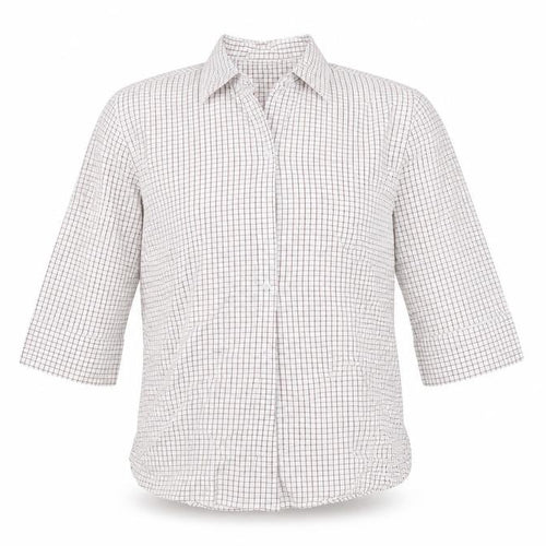 L.O.G.G     Mens White Check   Button-Up Size 44