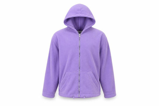 Front view of Claire Ashton women’s purple jacket coat, size M
