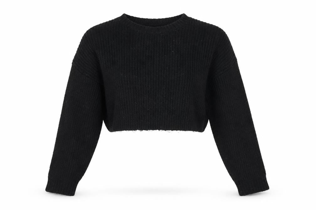 Front view of New Look women’s black jumper, size M