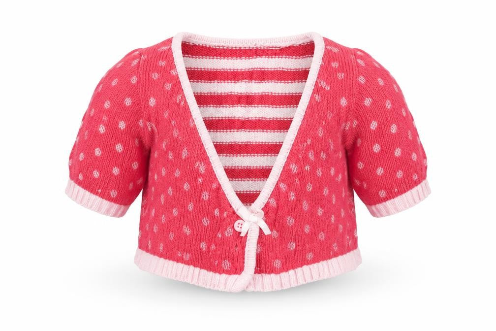 MINIMODE Baby Red Striped  Cardigan Jumper Size 0-3 Months