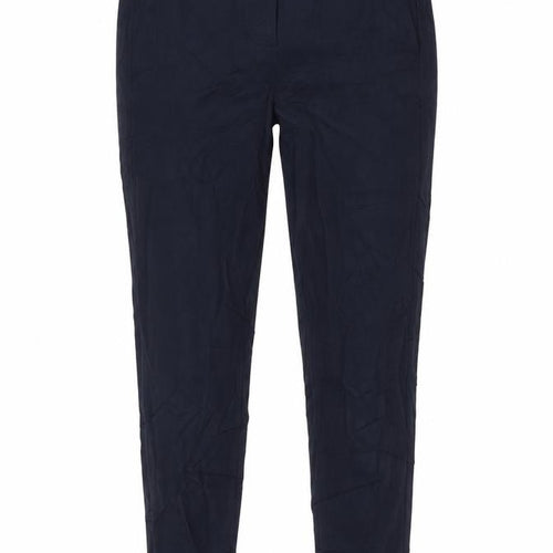 M&S Womens Blue   Dress Pants Trousers Size 8 L26 in