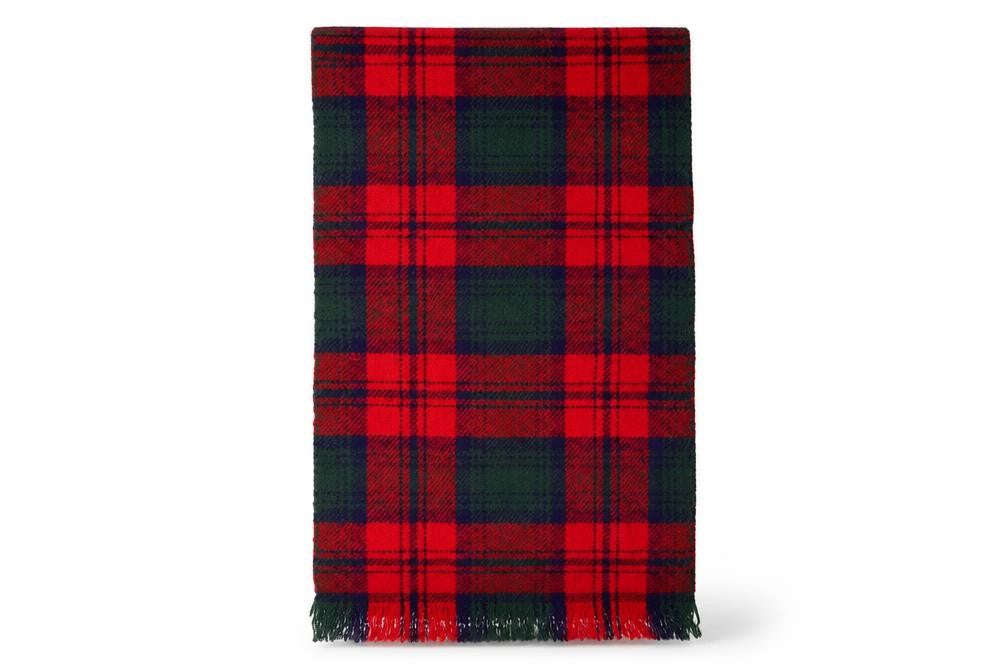 Front view of Preworn women’s multicoloured check shawl/wrap
