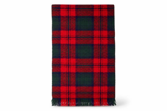 Front view of Preworn women’s multicoloured check shawl/wrap