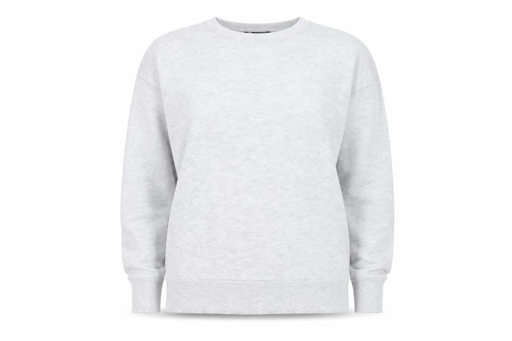 Front view of New Look women’s grey jumper, size S