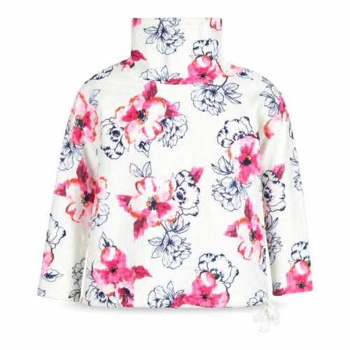 Love Leisure Womens White Floral  Pullover Jumper Size 14