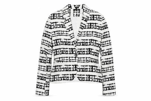 Front view of Rare Editions women’s multicoloured jacket blazer, size UK 12