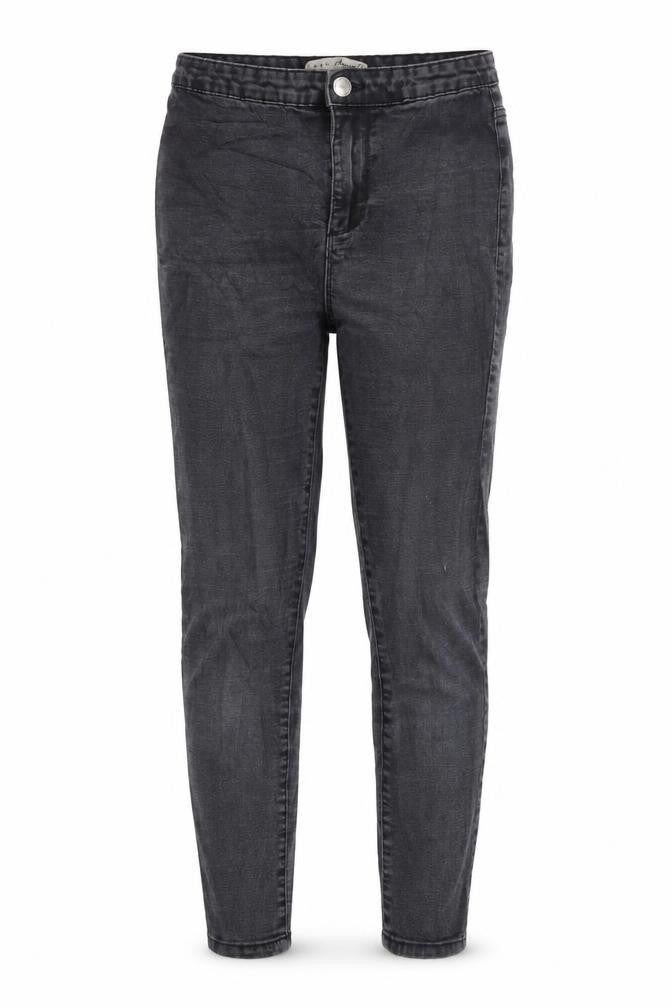 Front view of Primark women’s grey skinny jeans, size UK 8, 23.5-inch leg