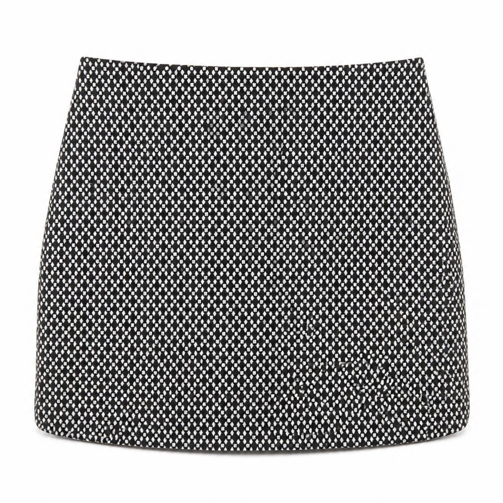 ORSAY Womens Black Geometric  Mini Skirt Size 30 in