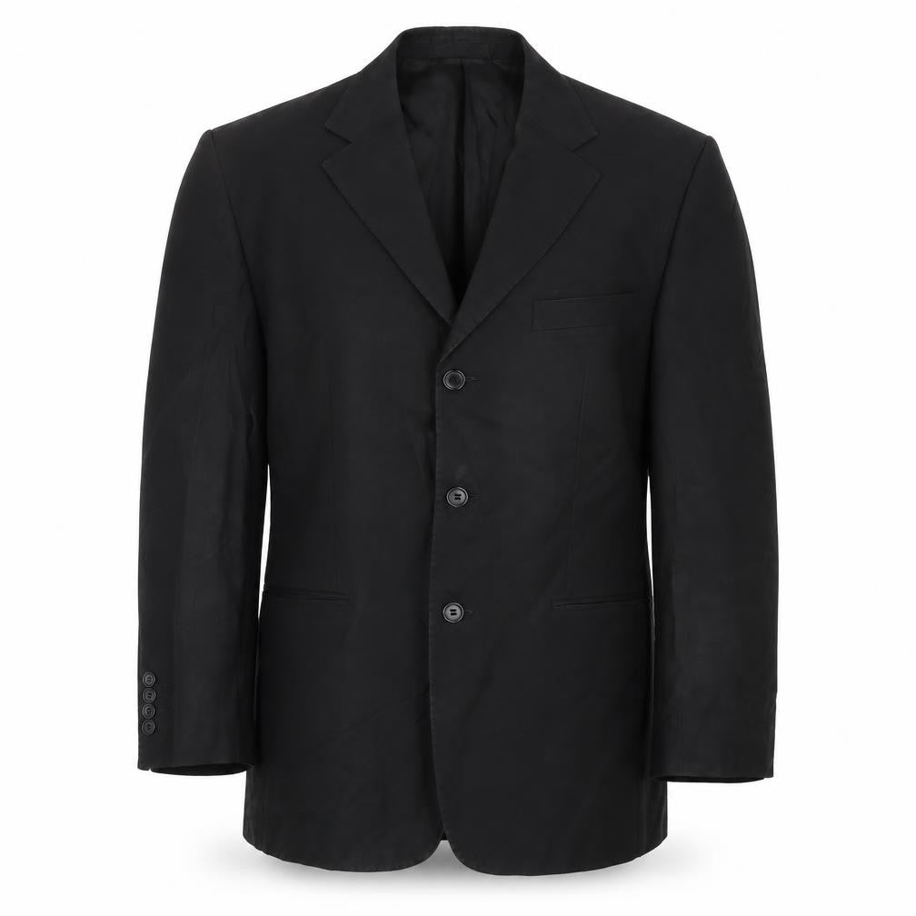 Septwolves Mens Black   Jacket Suit Jacket Size 38