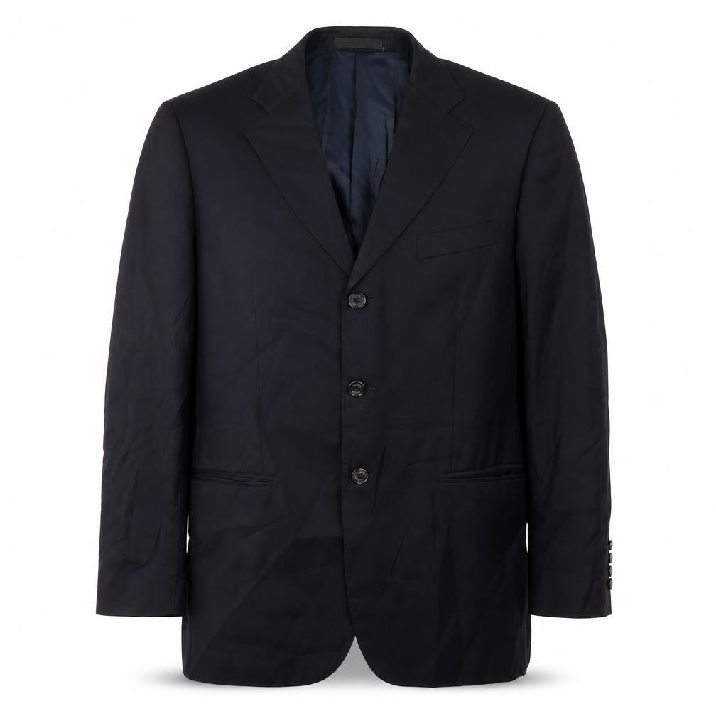 Front view of Judger men’s blue jacket suit jacket, size 40