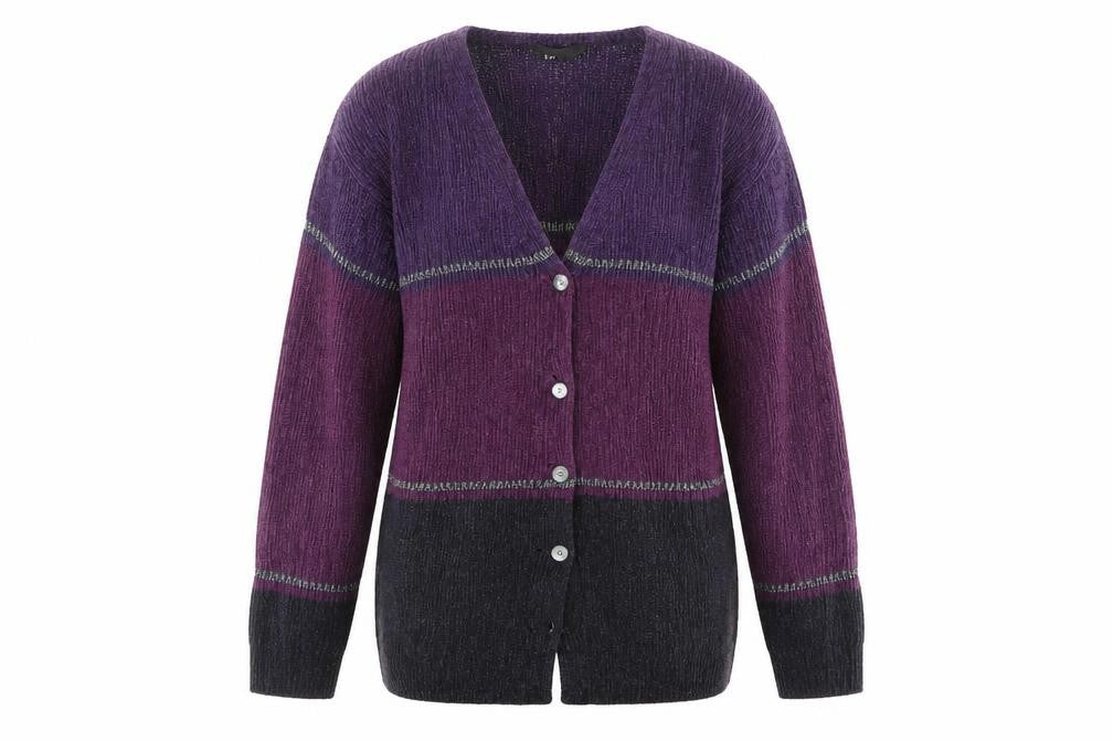 Debbie Morgan Womens Purple   Cardigan Jumper Size S