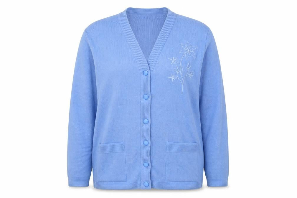 CARE Womens Blue   Cardigan Jumper Size XL