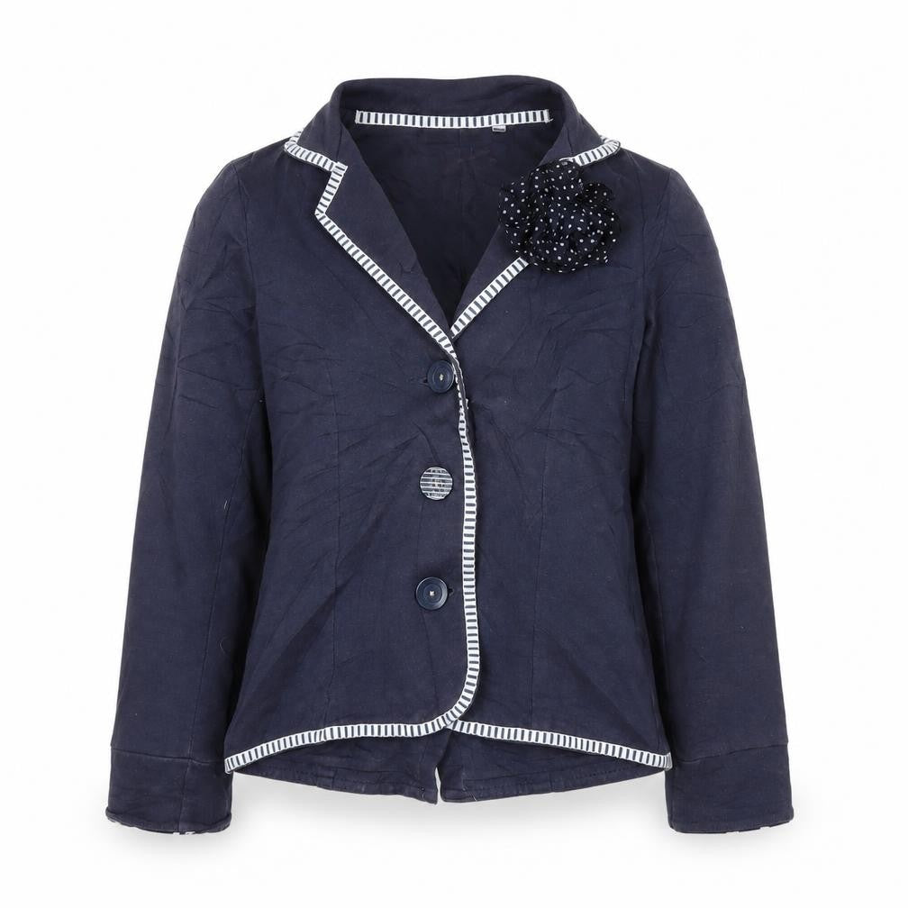 Front view of Next girls’ blue cardigan jumper, size 12, years