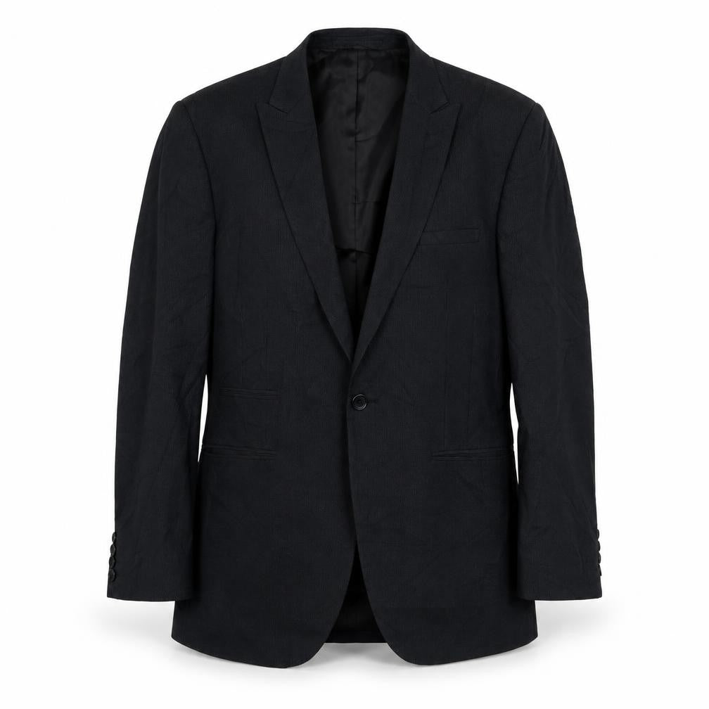 macson Mens Black Striped  Jacket Blazer Size 36