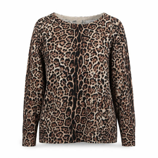 Front view of Wallis women’s multicoloured animal print basic t-shirt, size S
